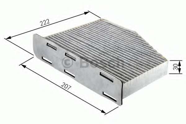 Фильтр салона Fiat Doblo 01- (угольный)