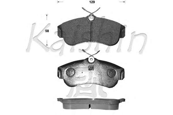 Комплект тормозных колодок, дисковый тормоз
