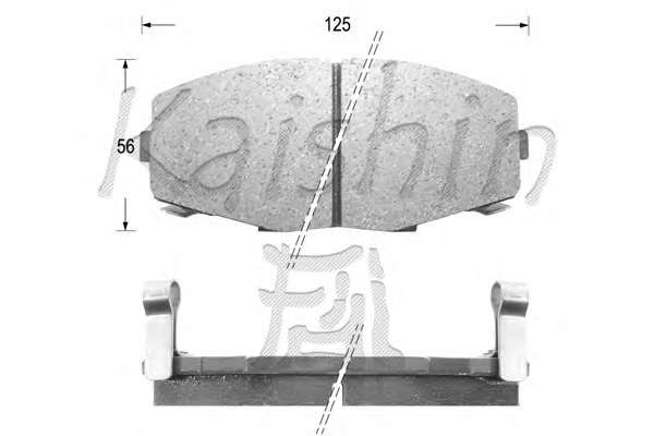 Комплект тормозных колодок, дисковый тормоз