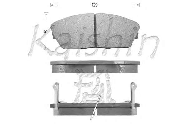 Комплект тормозных колодок, дисковый тормоз