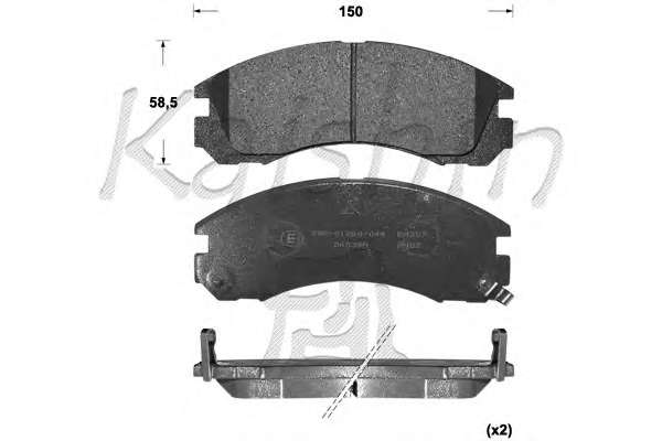 Комплект тормозных колодок, дисковый тормоз