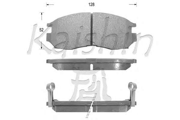 Комплект тормозных колодок, дисковый тормоз