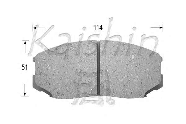 Комплект тормозных колодок, дисковый тормоз