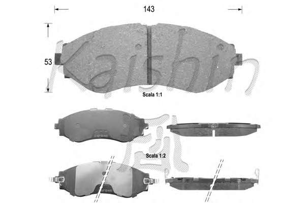 Комплект тормозных колодок, дисковый тормоз