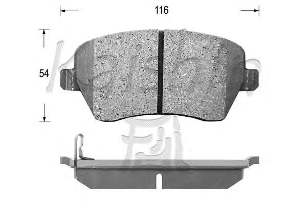 Комплект тормозных колодок, дисковый тормоз