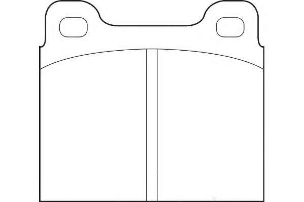Комплект тормозных колодок, дисковый тормоз
