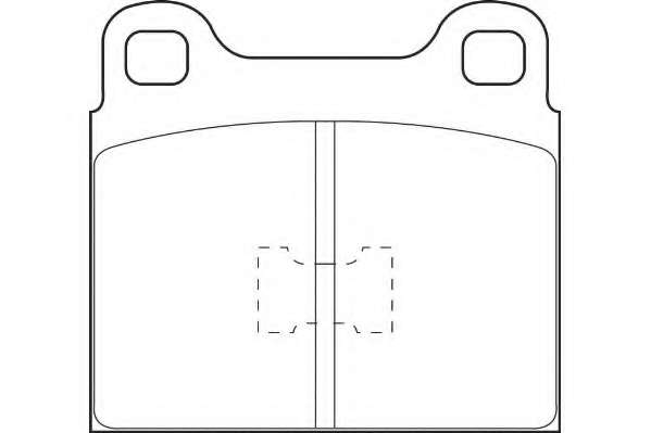 Комплект тормозных колодок, дисковый тормоз