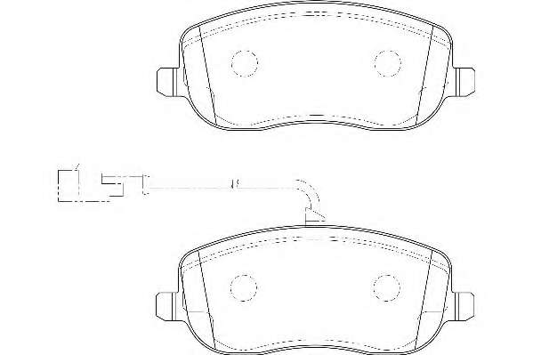 Комплект тормозных колодок, дисковый тормоз