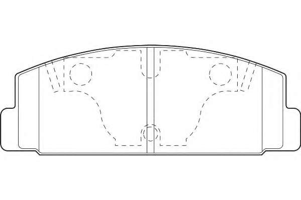 Комплект тормозных колодок, дисковый тормоз