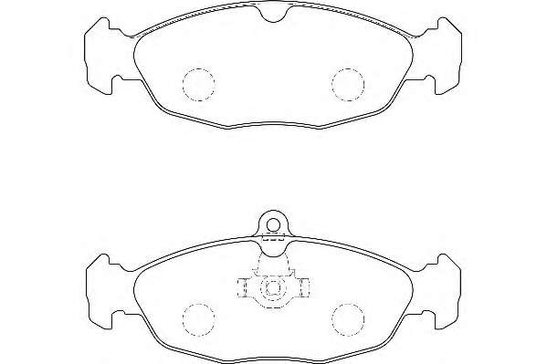 Комплект тормозных колодок, дисковый тормоз