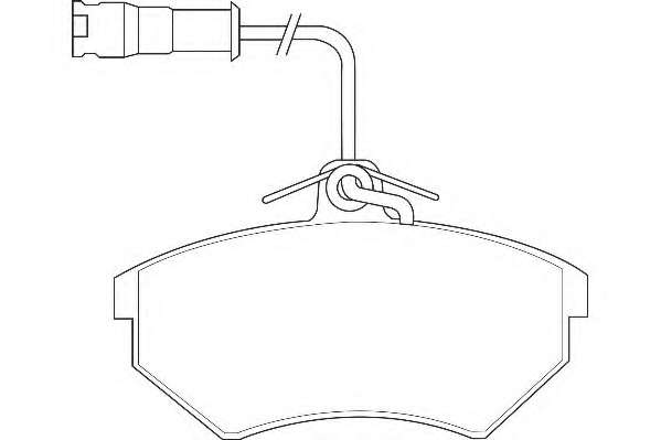 Комплект тормозных колодок, дисковый тормоз