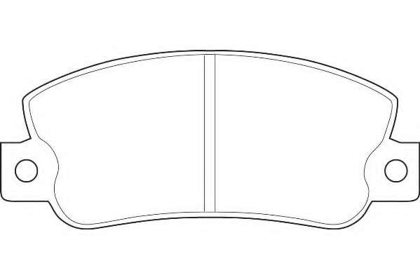 Комплект тормозных колодок, дисковый тормоз