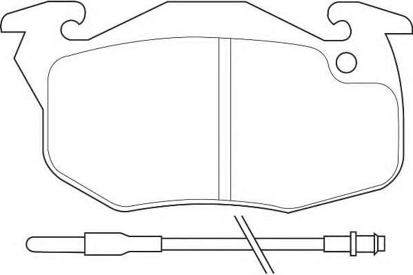 Комплект тормозных колодок, дисковый тормоз