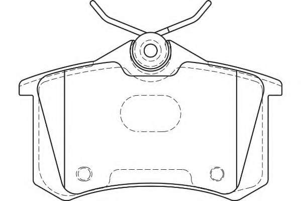 Комплект тормозных колодок, дисковый тормоз