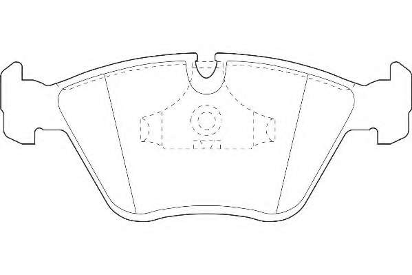Комплект тормозных колодок, дисковый тормоз