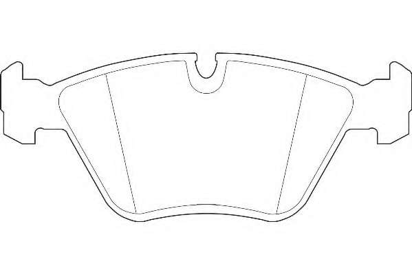 Комплект тормозных колодок, дисковый тормоз