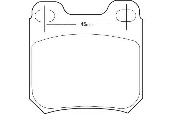 Комплект тормозных колодок, дисковый тормоз
