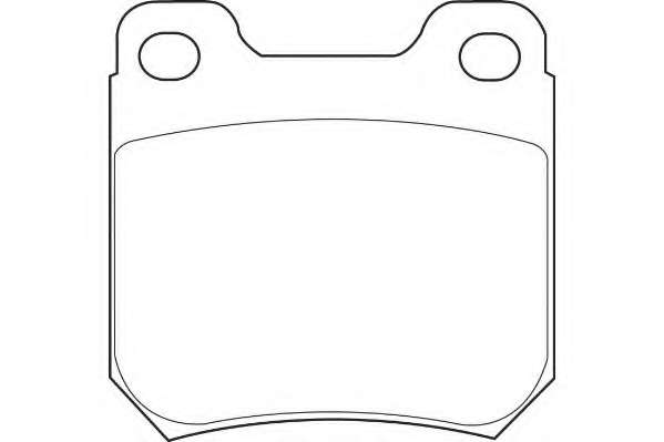 Комплект тормозных колодок, дисковый тормоз