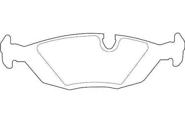 Комплект тормозных колодок, дисковый тормоз