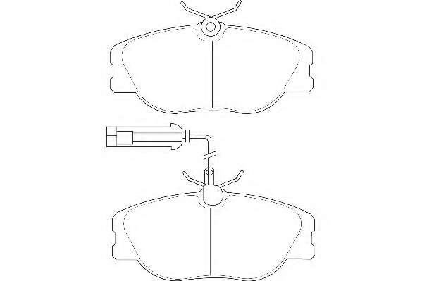 Комплект тормозных колодок, дисковый тормоз