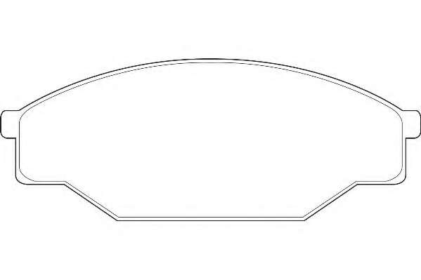 Комплект тормозных колодок, дисковый тормоз