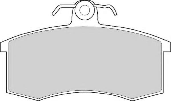 Комплект тормозных колодок, дисковый тормоз
