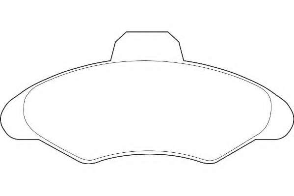 Комплект тормозных колодок, дисковый тормоз
