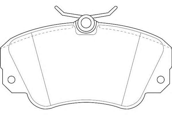 Комплект тормозных колодок, дисковый тормоз