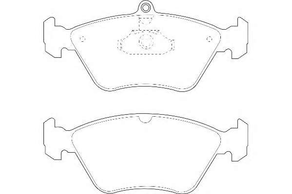 Комплект тормозных колодок, дисковый тормоз