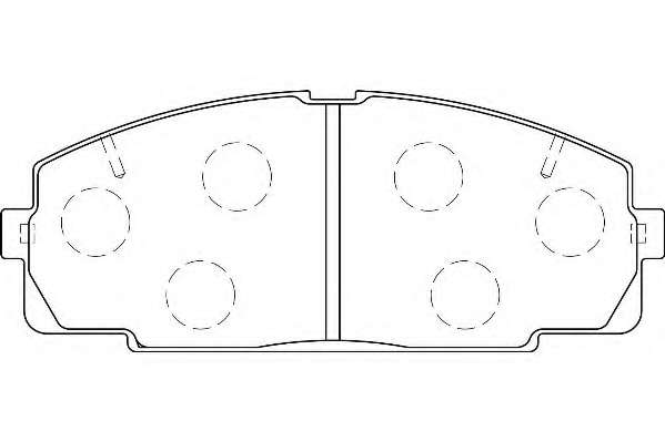 Комплект тормозных колодок, дисковый тормоз