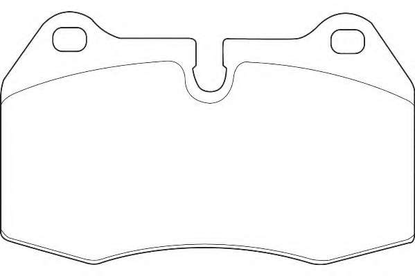 Комплект тормозных колодок, дисковый тормоз