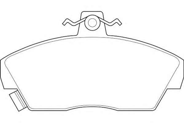 Комплект тормозных колодок, дисковый тормоз