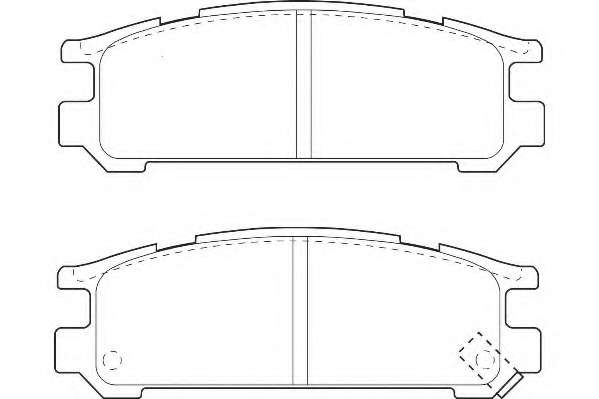 Комплект тормозных колодок, дисковый тормоз