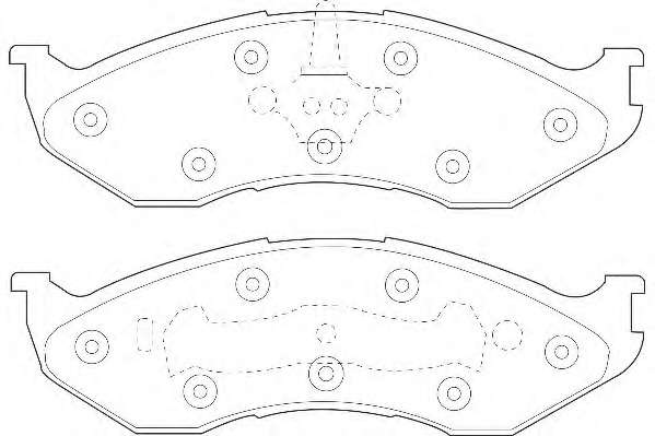 Комплект тормозных колодок, дисковый тормоз