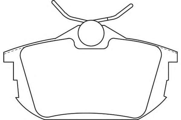 Комплект тормозных колодок, дисковый тормоз