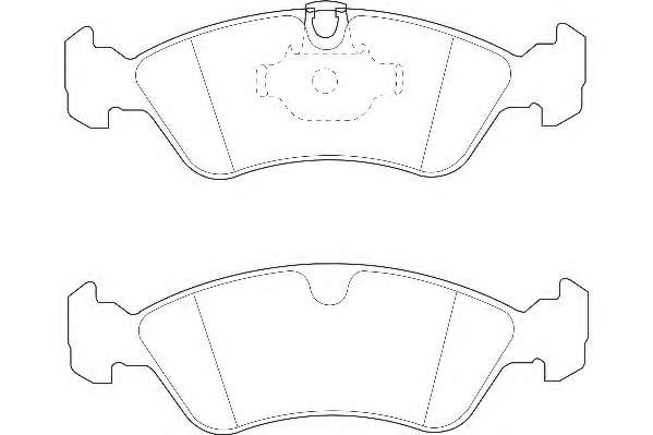 Комплект тормозных колодок, дисковый тормоз