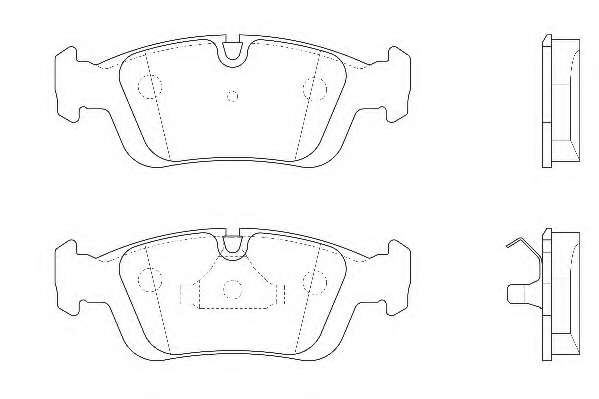 Комплект тормозных колодок, дисковый тормоз