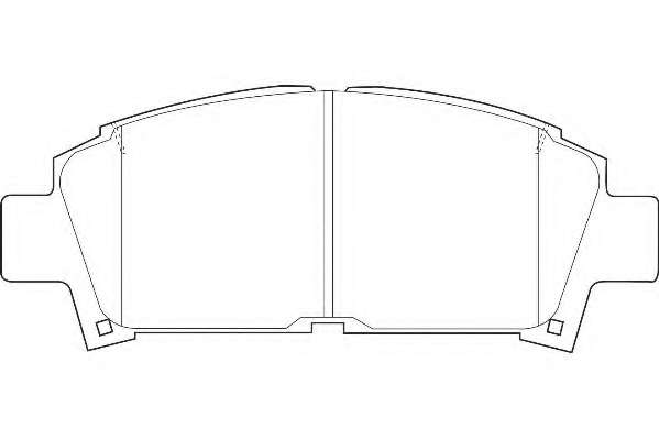Комплект тормозных колодок, дисковый тормоз