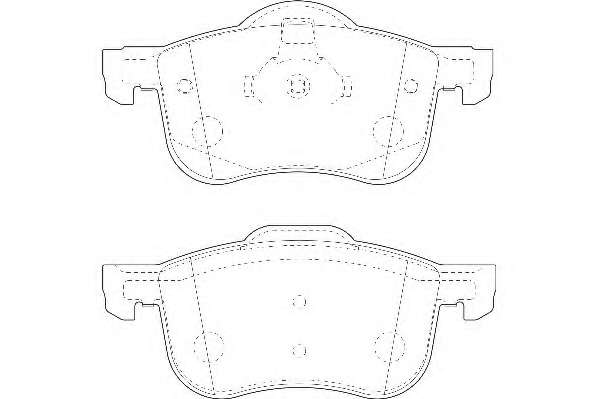 Комплект тормозных колодок, дисковый тормоз