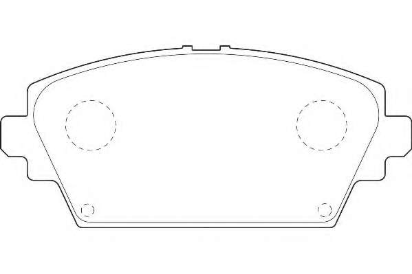 Комплект тормозных колодок, дисковый тормоз