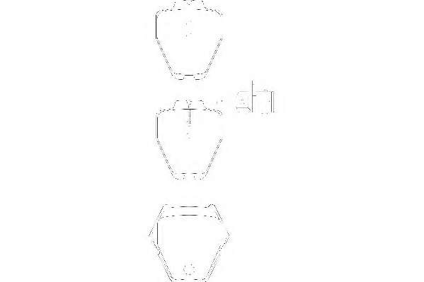 Комплект тормозных колодок, дисковый тормоз