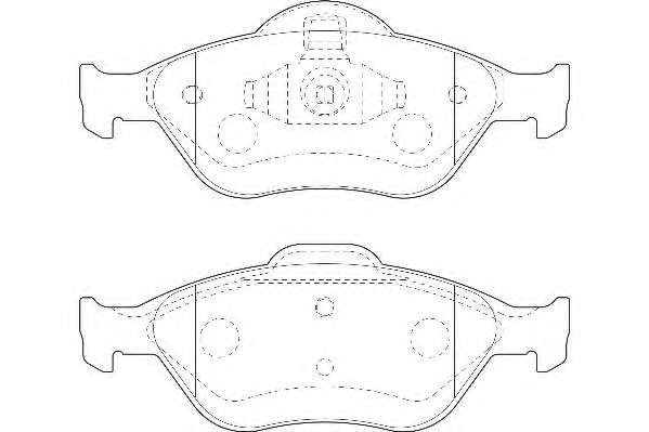 Комплект тормозных колодок, дисковый тормоз
