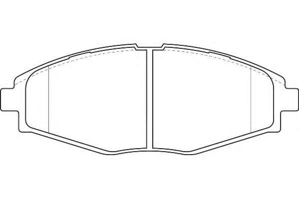Комплект тормозных колодок, дисковый тормоз