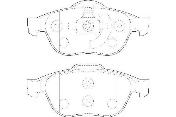 Комплект тормозных колодок, дисковый тормоз