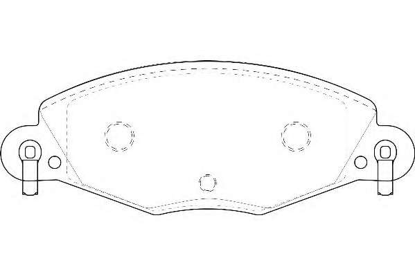 Комплект тормозных колодок, дисковый тормоз