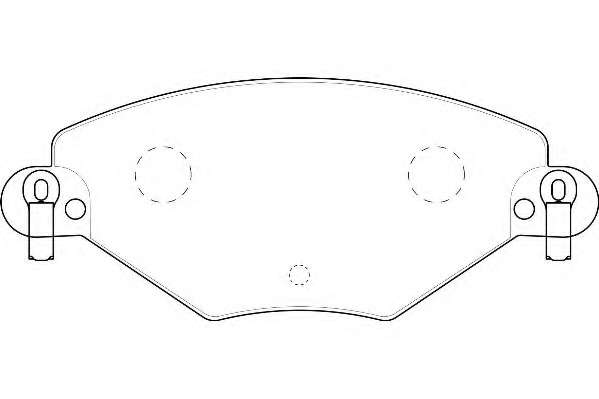 Комплект тормозных колодок, дисковый тормоз