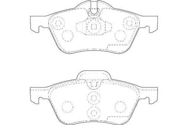 Комплект тормозных колодок, дисковый тормоз