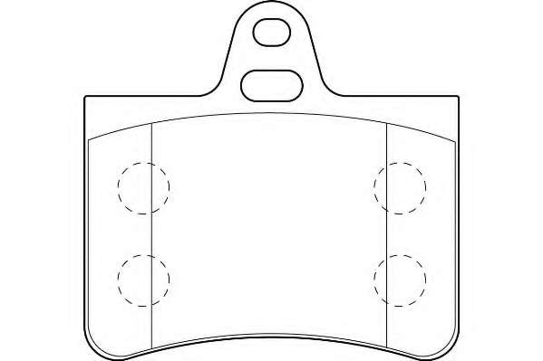Комплект тормозных колодок, дисковый тормоз
