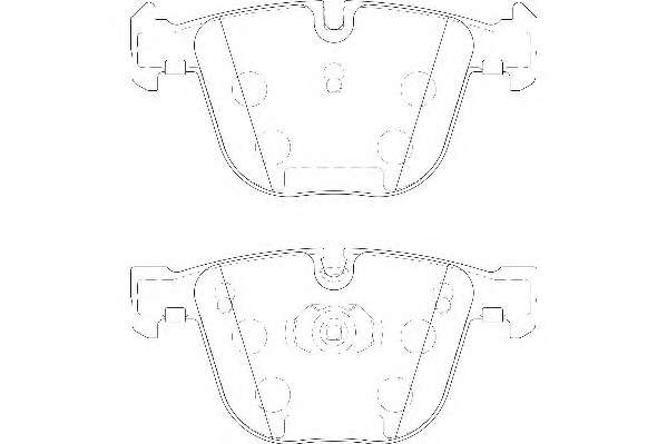 Комплект тормозных колодок, дисковый тормоз
