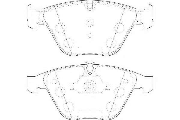 Комплект тормозных колодок, дисковый тормоз